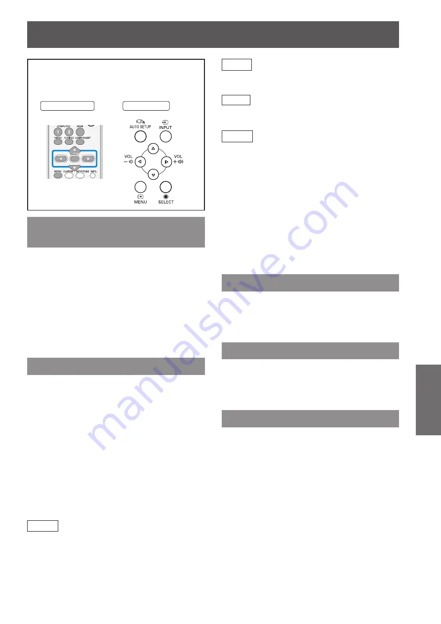 Panasonic PT-VW330U Operating Instructions Manual Download Page 39