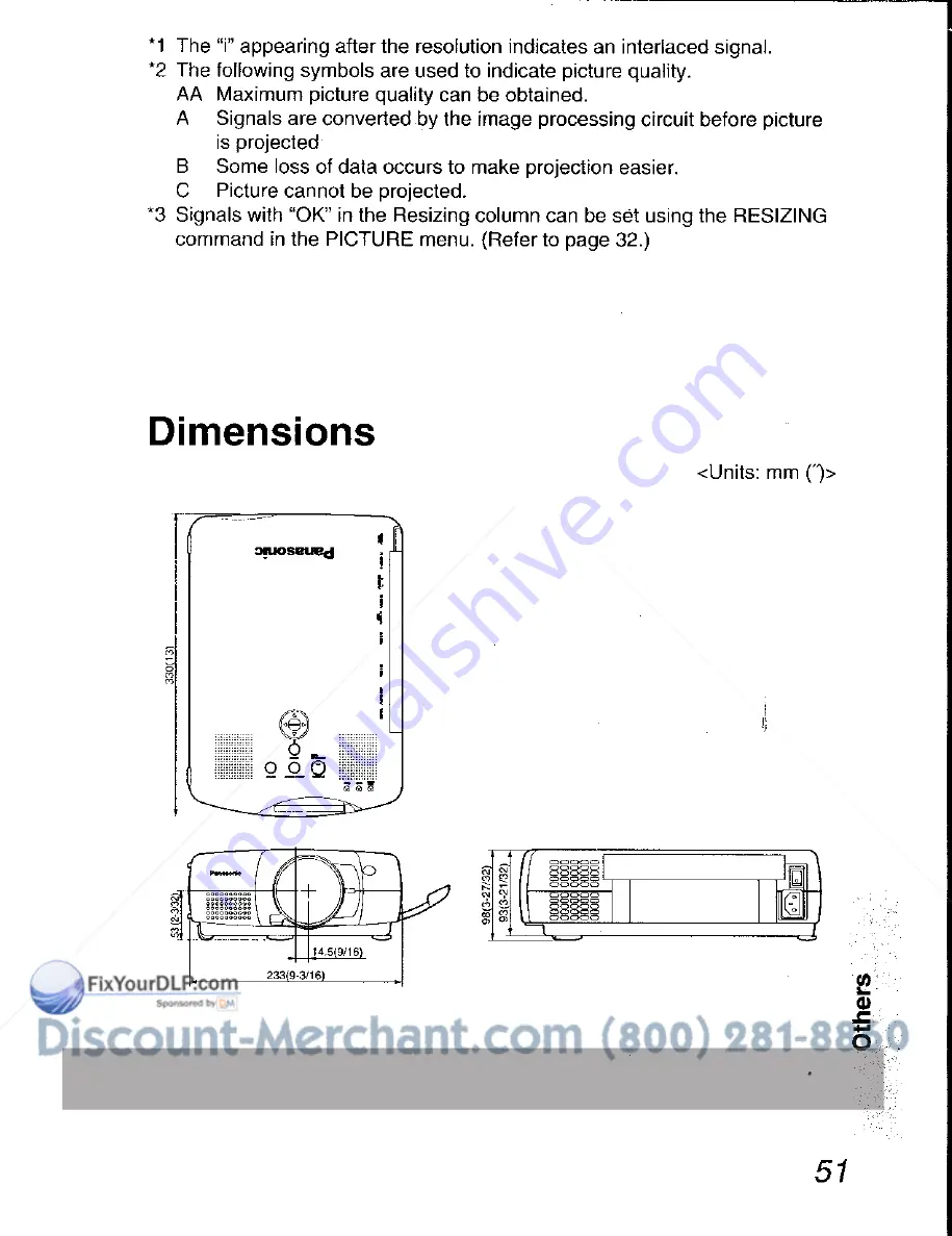 Panasonic PTL501U - LCD PROJECTOR Скачать руководство пользователя страница 52