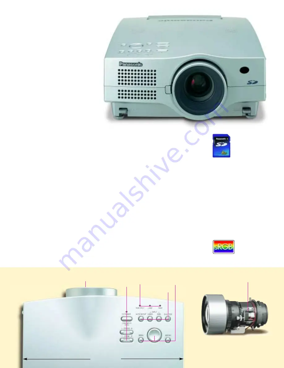 Panasonic PTL780NTU - LCD PROJECTOR Скачать руководство пользователя страница 2