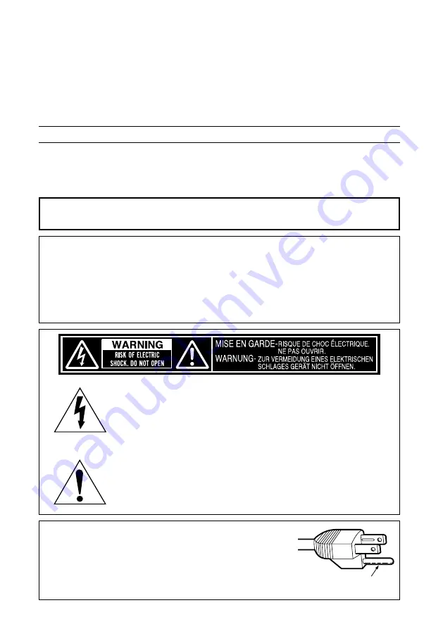 Panasonic PTL785U - LCD PROJECTOR UNIT Operating Instructions Manual Download Page 2