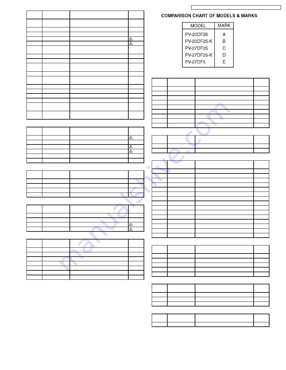 Panasonic PV-20DF25-K Service Manual Download Page 83