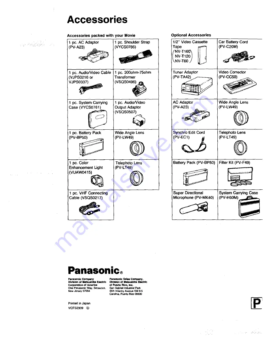 Panasonic PV-615S Operating Instructions Manual Download Page 38