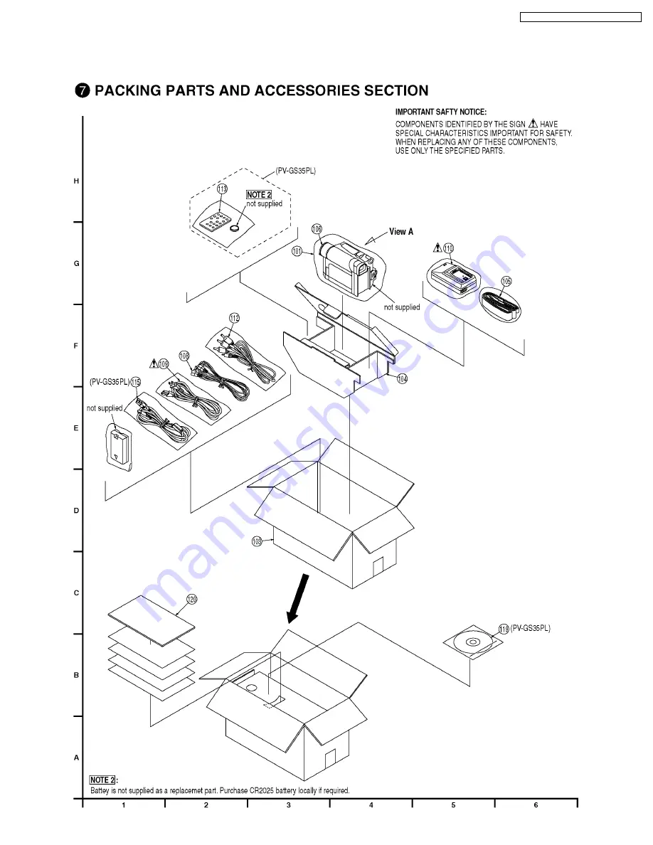 Panasonic PV-GS19PL Service Manual Download Page 107