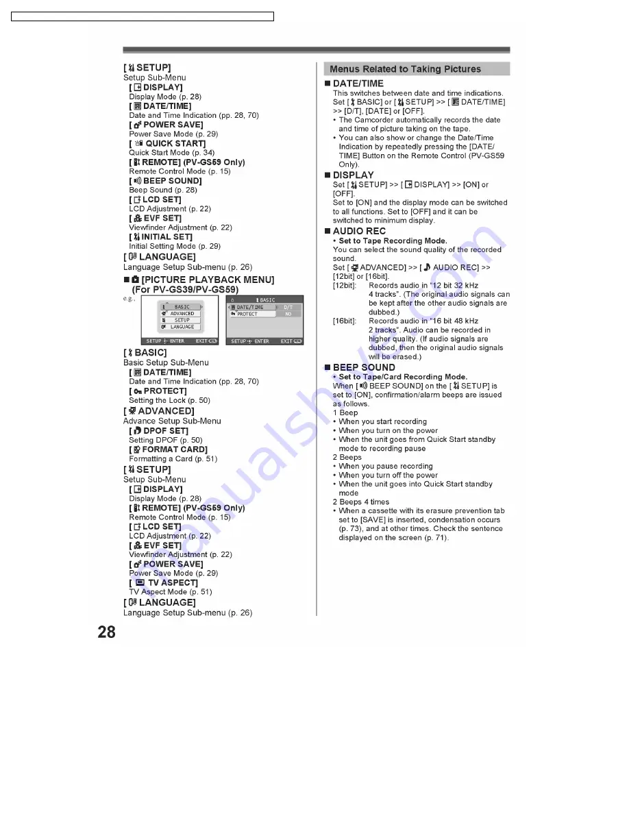 Panasonic PV-GS29P Скачать руководство пользователя страница 24