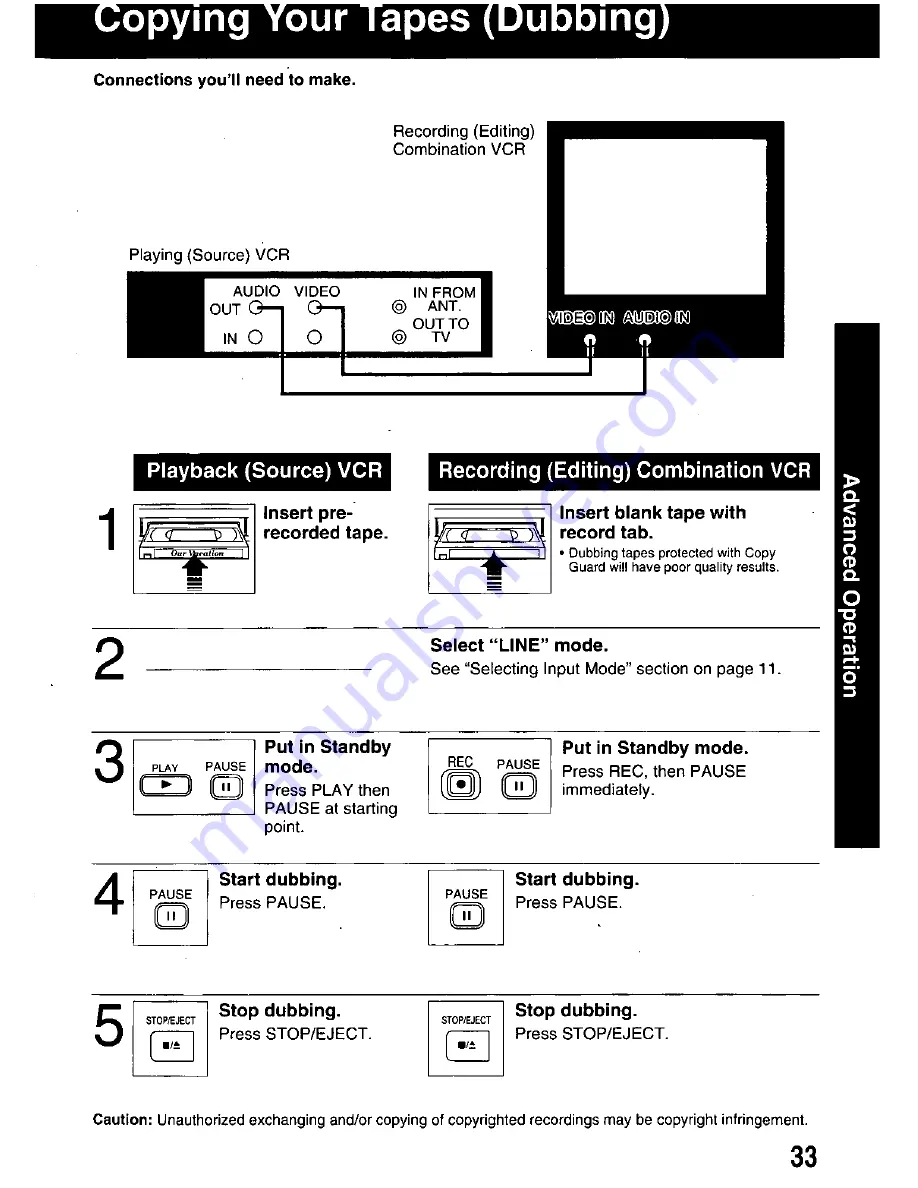 Panasonic PV-M2059 Operating Manual Download Page 33