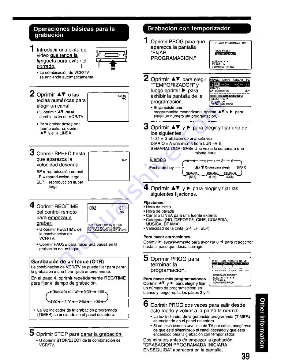 Panasonic PV-M2068 Operating Operating Manual Download Page 39