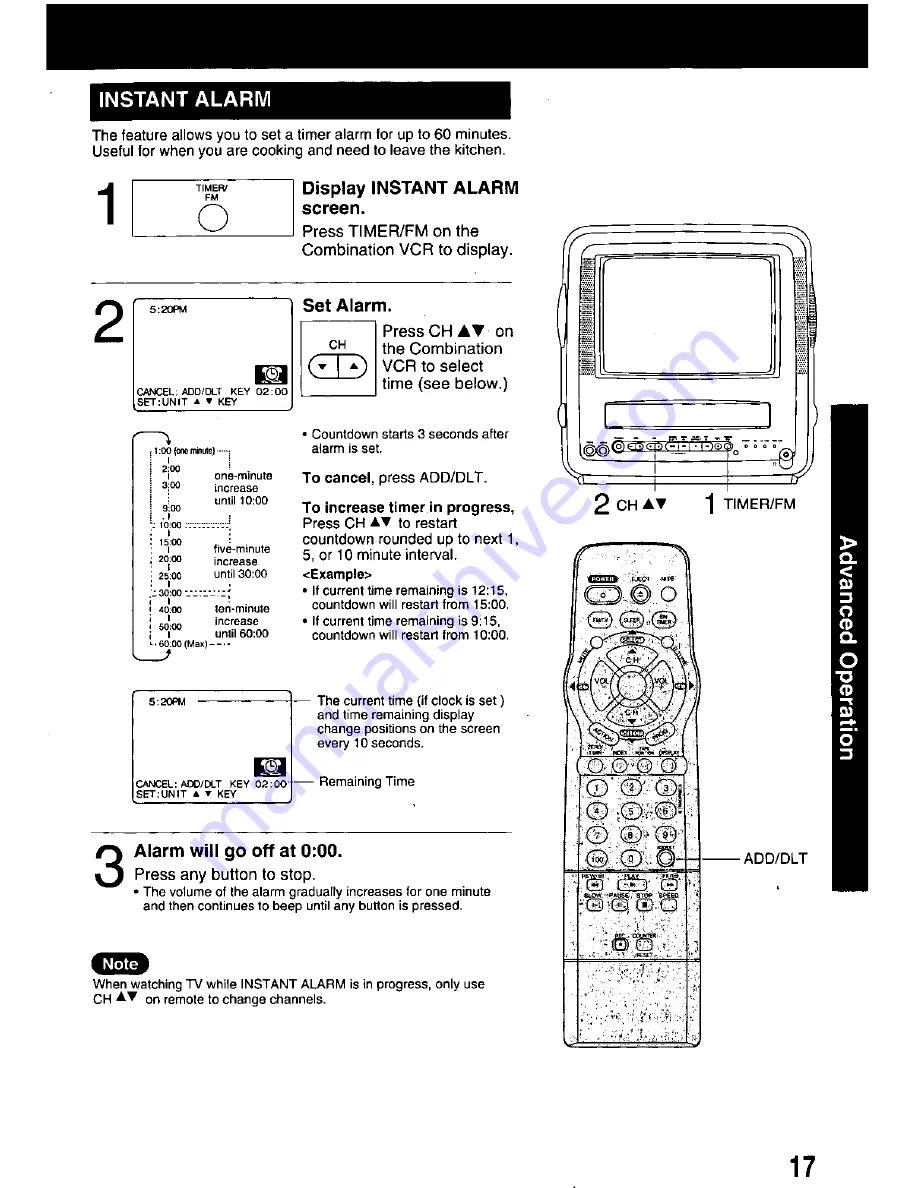 Panasonic PV-M939 Operating Manual Download Page 17