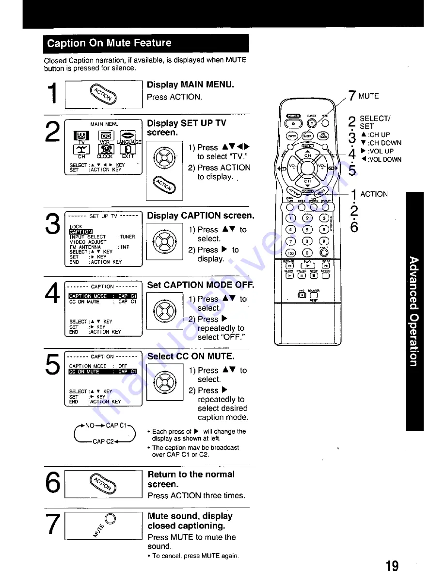 Panasonic PV-M939 Operating Manual Download Page 19