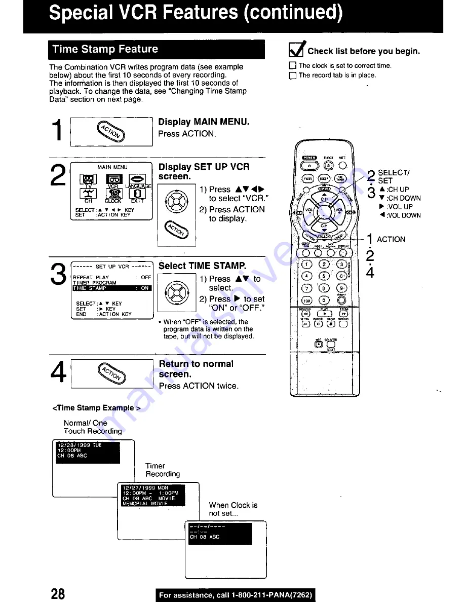 Panasonic PV-M939 Operating Manual Download Page 28