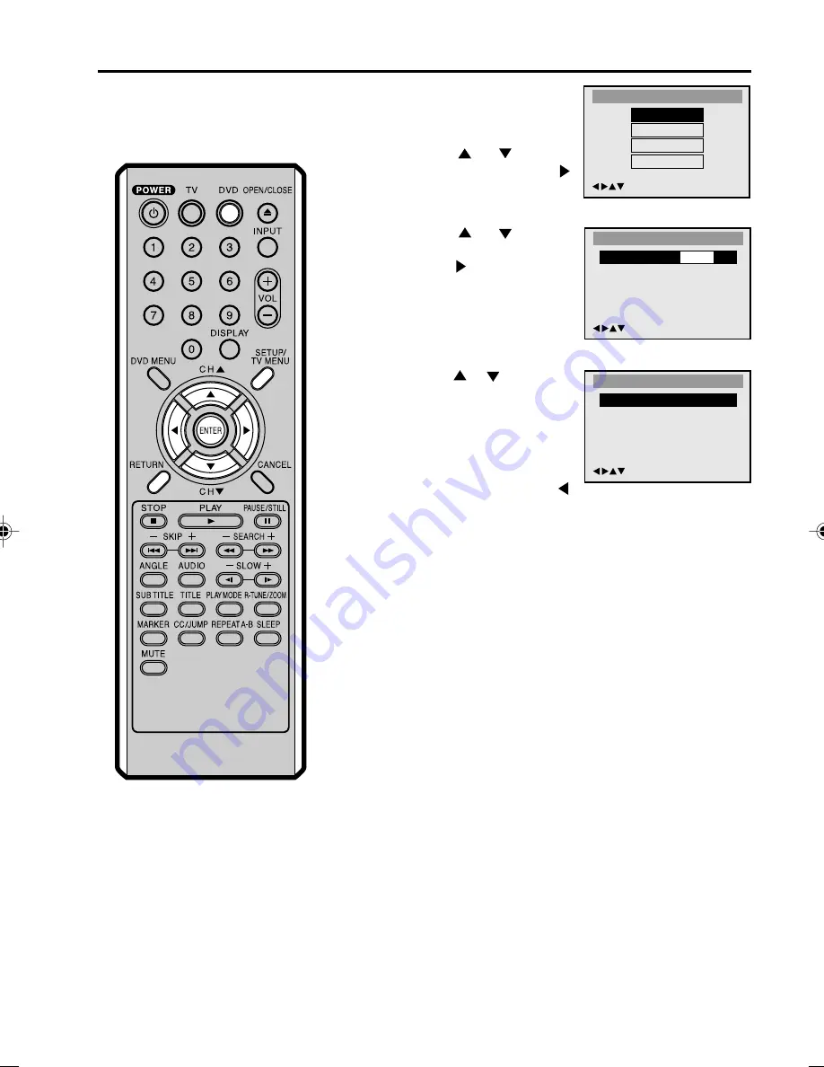 Panasonic PV9D53 - MONITOR/DVD COMBO Operating Instructions Manual Download Page 35