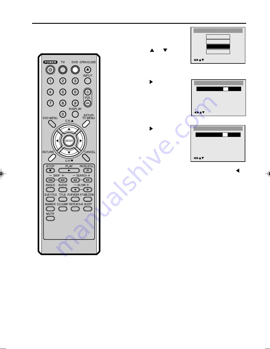 Panasonic PV9D53 - MONITOR/DVD COMBO Operating Instructions Manual Download Page 37