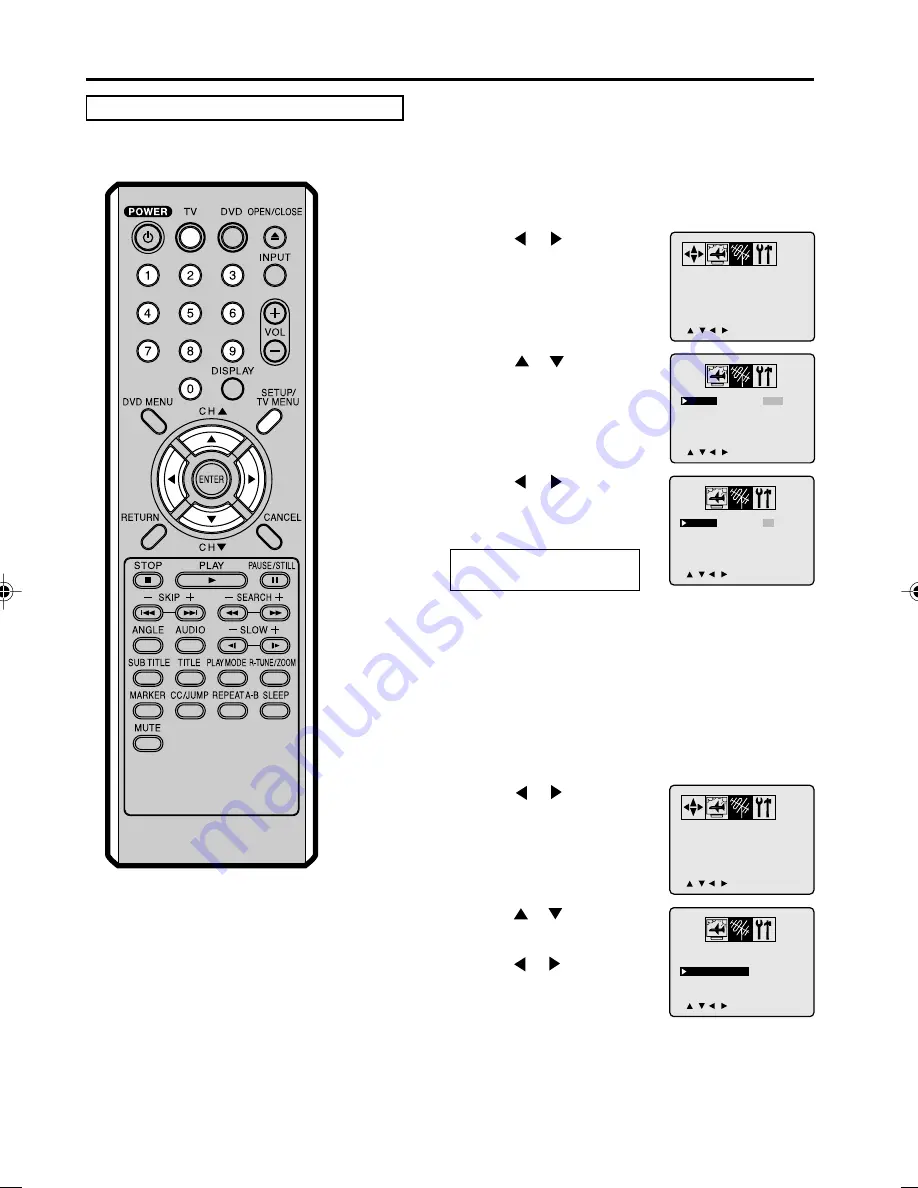 Panasonic PV9D53 - MONITOR/DVD COMBO Operating Instructions Manual Download Page 52