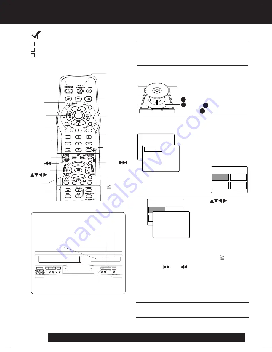 Panasonic PVD4762 - DVD/VCR DECK Operating Instructions Manual Download Page 22