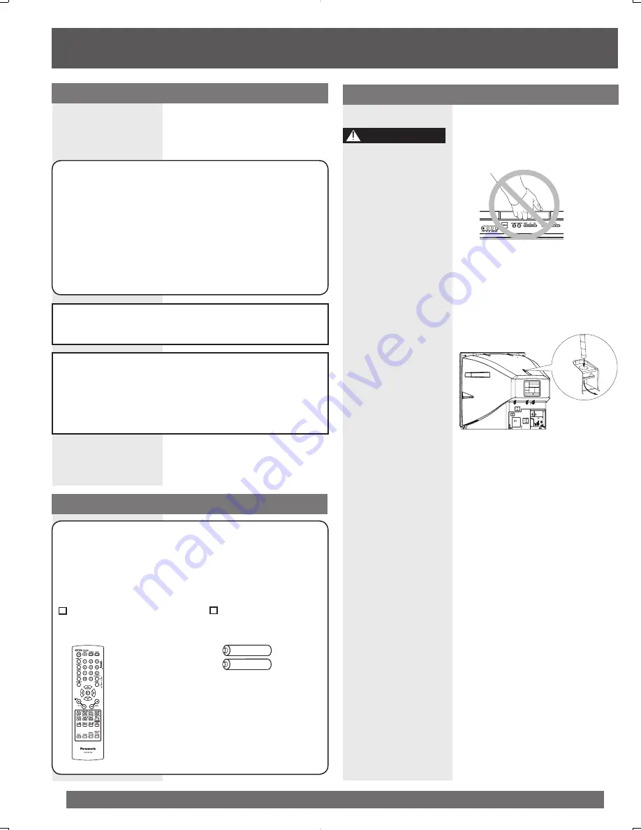 Panasonic PVDF205 - DVD COMBO TV Скачать руководство пользователя страница 2