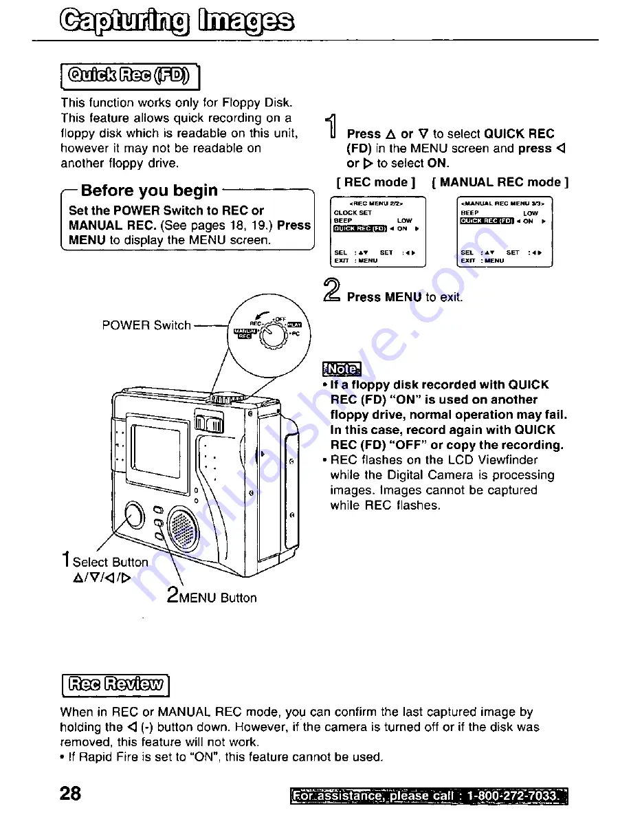 Panasonic PVSD5000 - SUPER DISK DIGITAL C User Manual Download Page 28