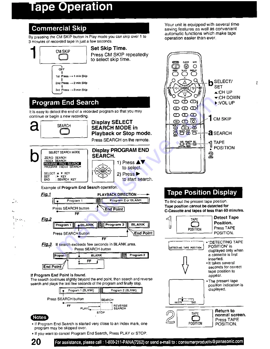 Panasonic QUASAR PV-C2010 User Manual Download Page 20