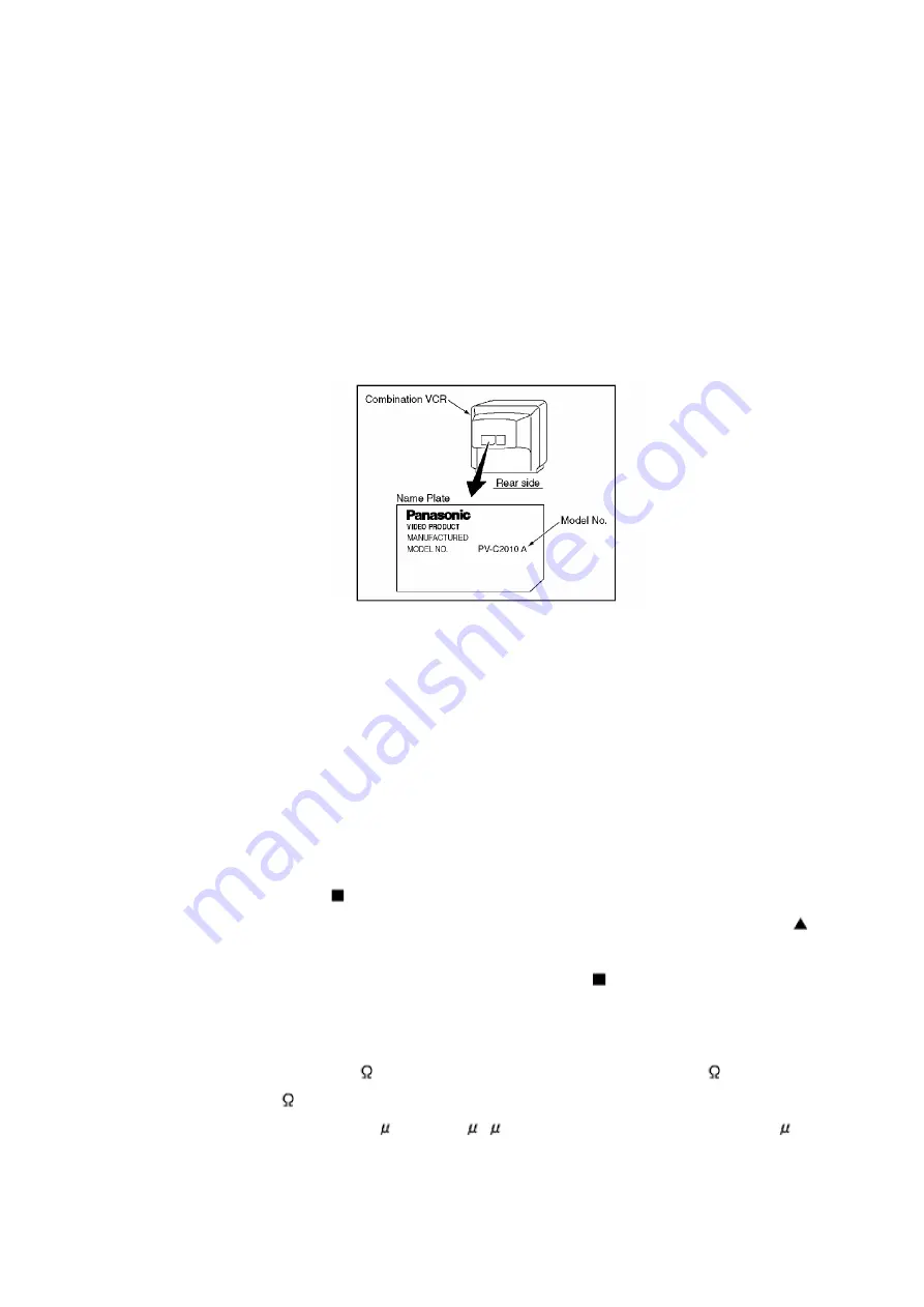 Panasonic QUASAR PV-C2030W Service Manual Download Page 95