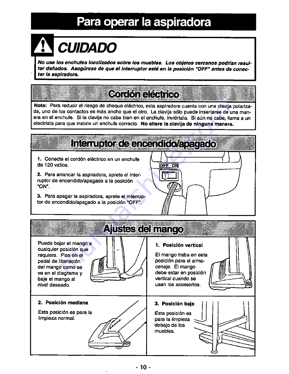 Panasonic Quickdraw MC-V5247 Operating Instructions Manual Download Page 30