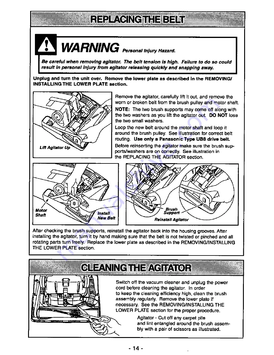 Panasonic QuickDraw MC-V5715 Operating Instructions Manual Download Page 14