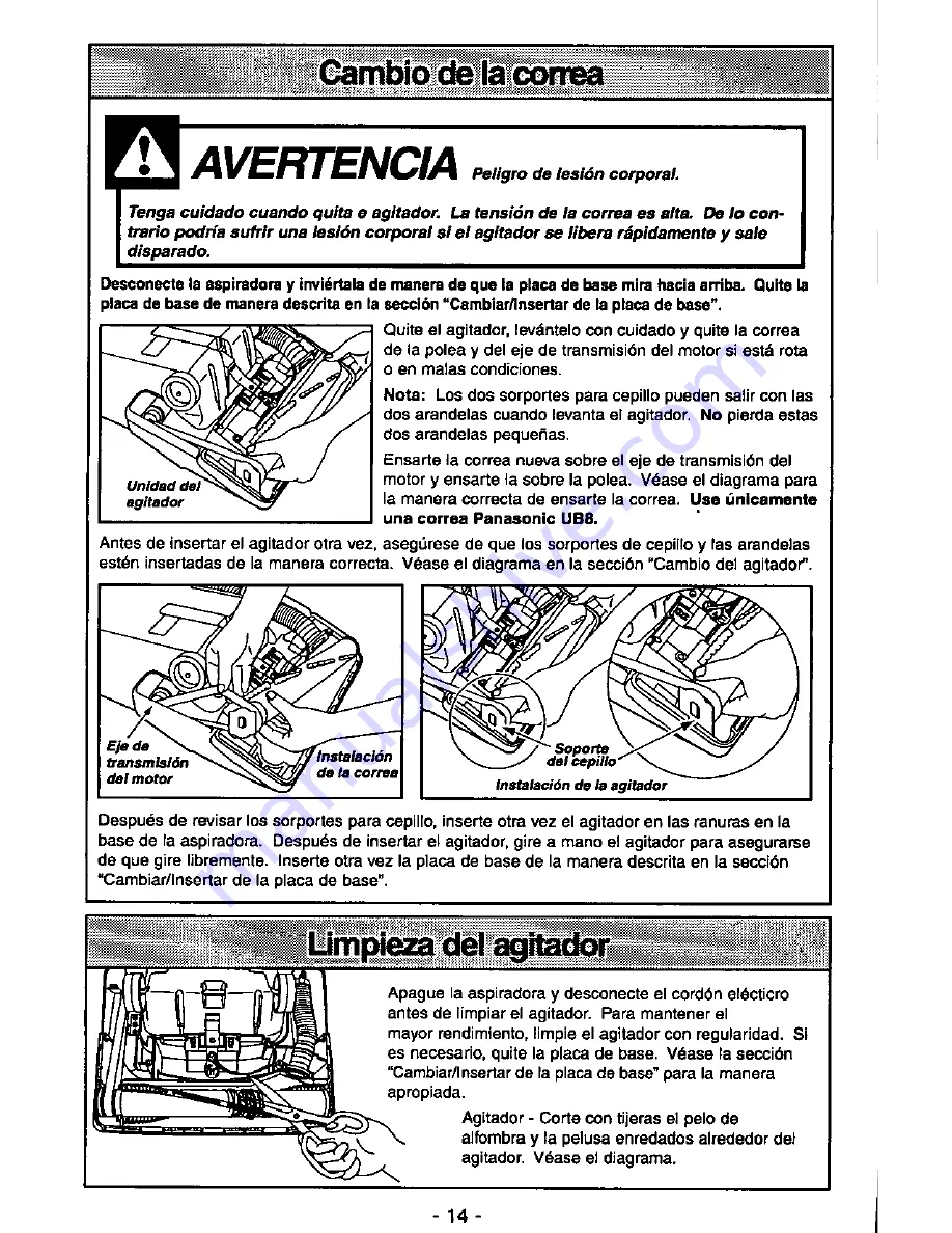 Panasonic QuickDraw MC-V5715 Operating Instructions Manual Download Page 34