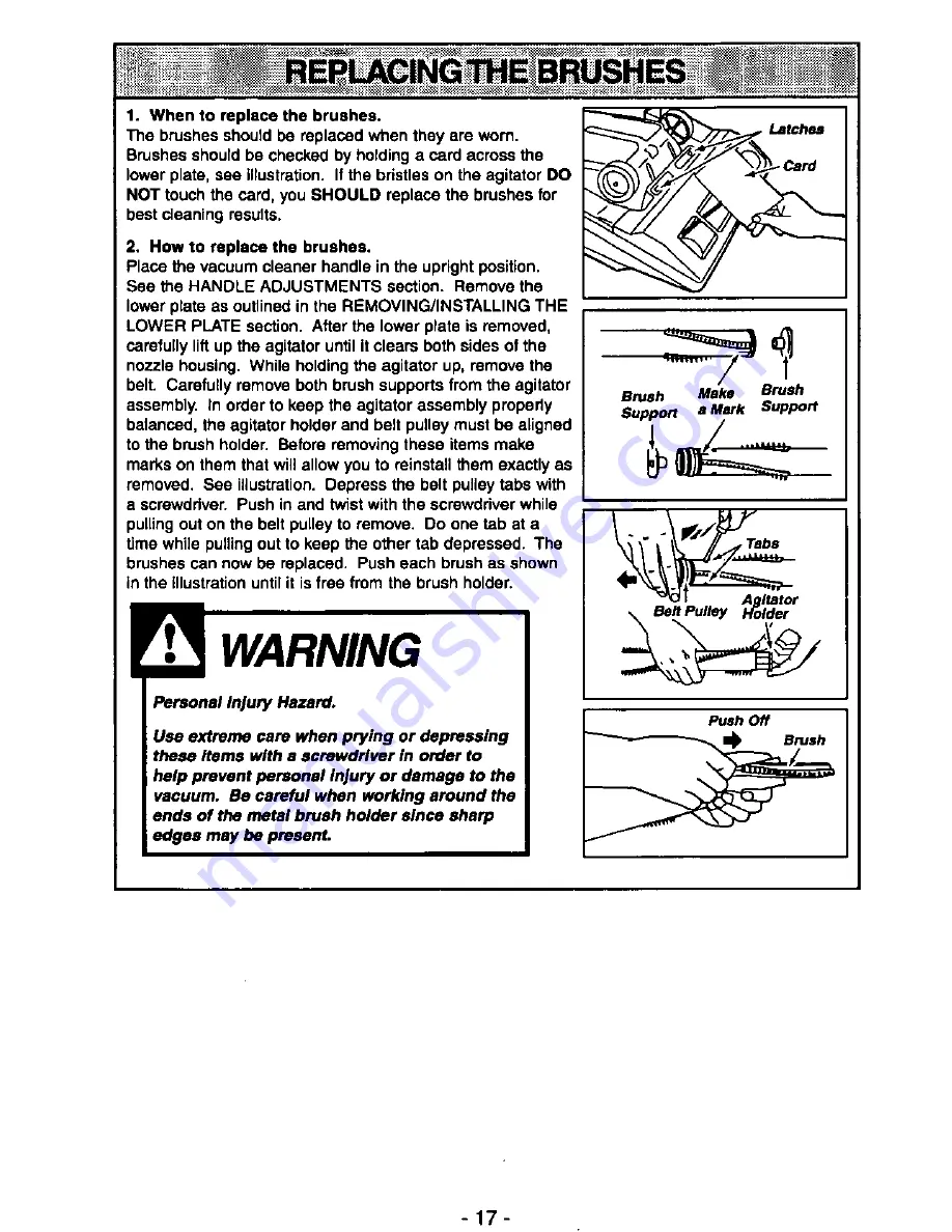 Panasonic QuickDraw MC-V7367 Operating Instructions Manual Download Page 17