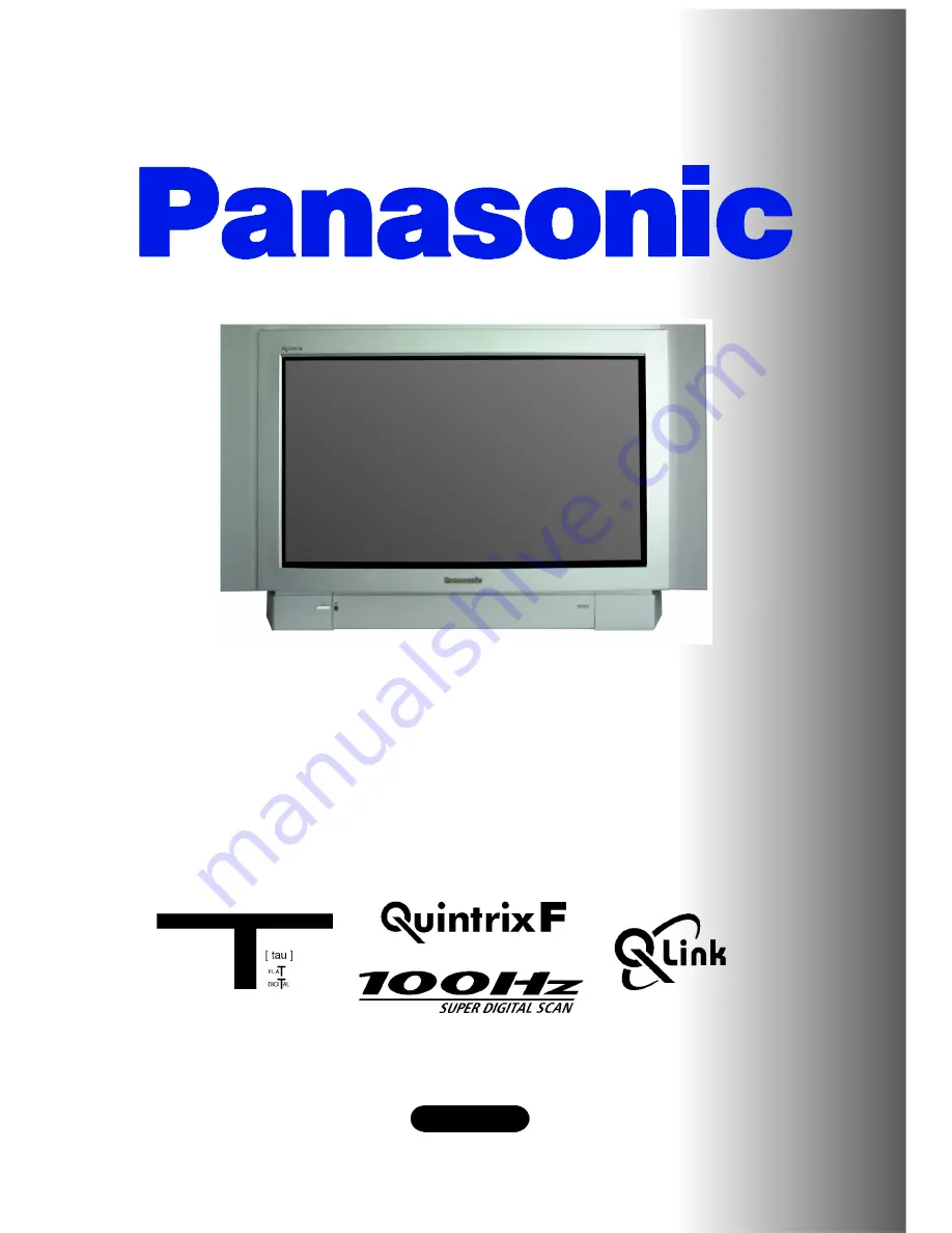 Panasonic QuintrixF TX-28PS10F Скачать руководство пользователя страница 1