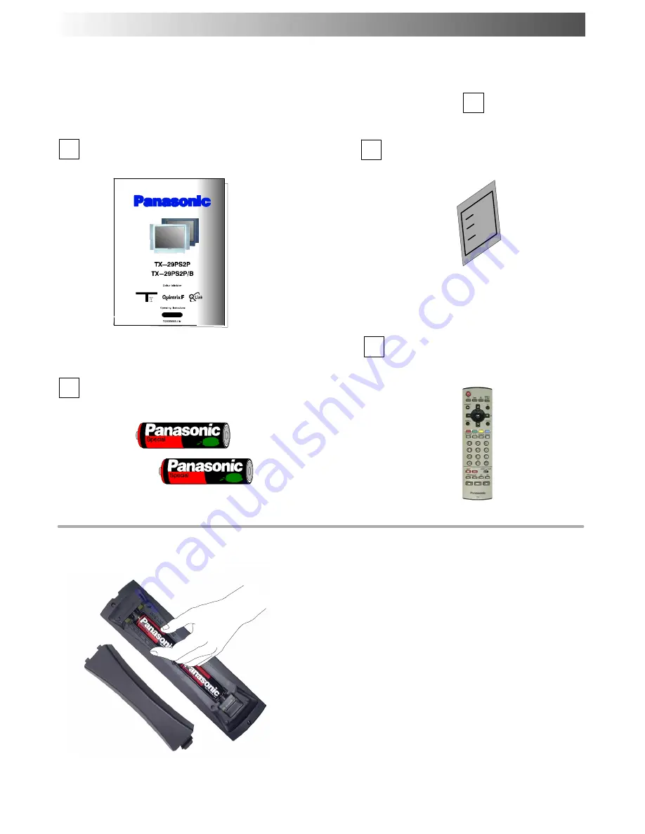 Panasonic QuintrixF TX-29PS2P Скачать руководство пользователя страница 4
