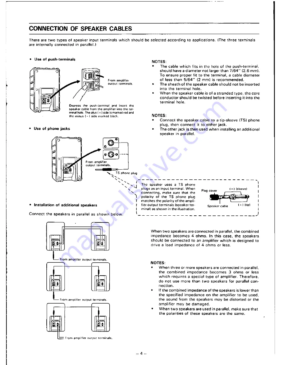 Panasonic Ramsa WS-A240 Operating Instructions Manual Download Page 5