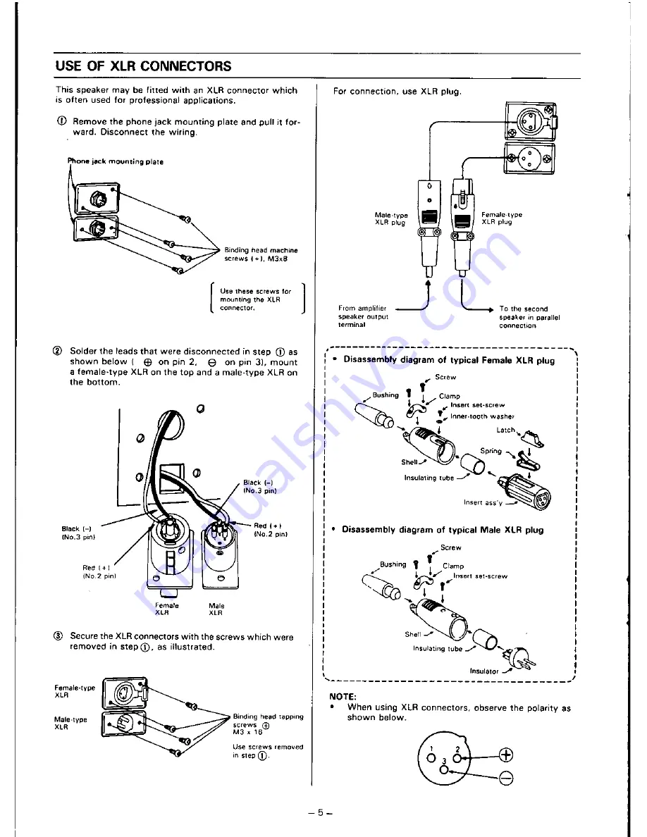 Panasonic Ramsa WS-A240 Operating Instructions Manual Download Page 6