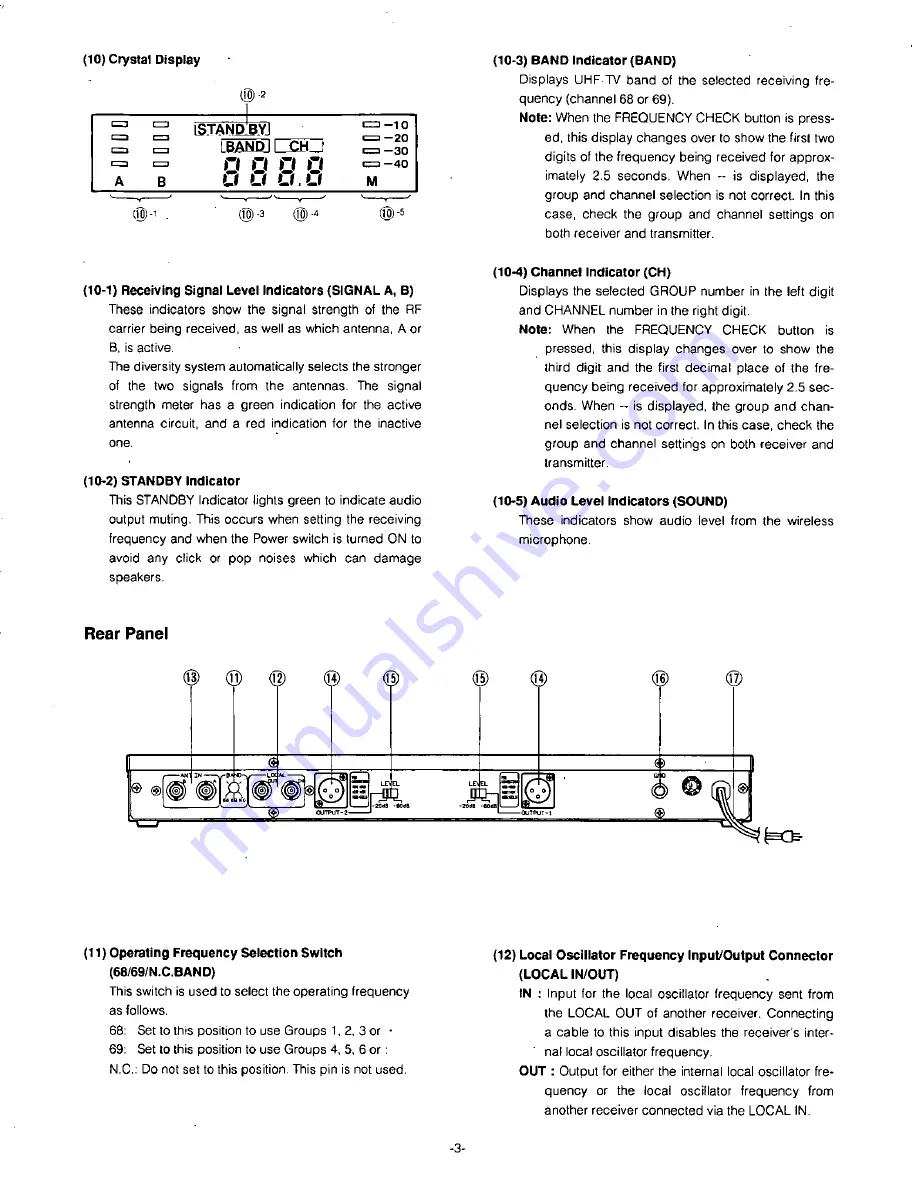 Panasonic Ramsa WX-RP810 Operating Instructions Manual Download Page 5