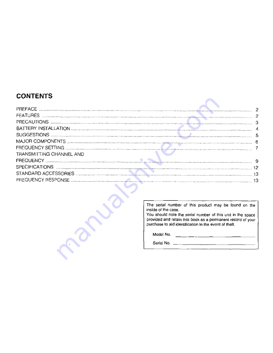 Panasonic Ramsa WX-TP415 Operating Instructions Manual Download Page 2