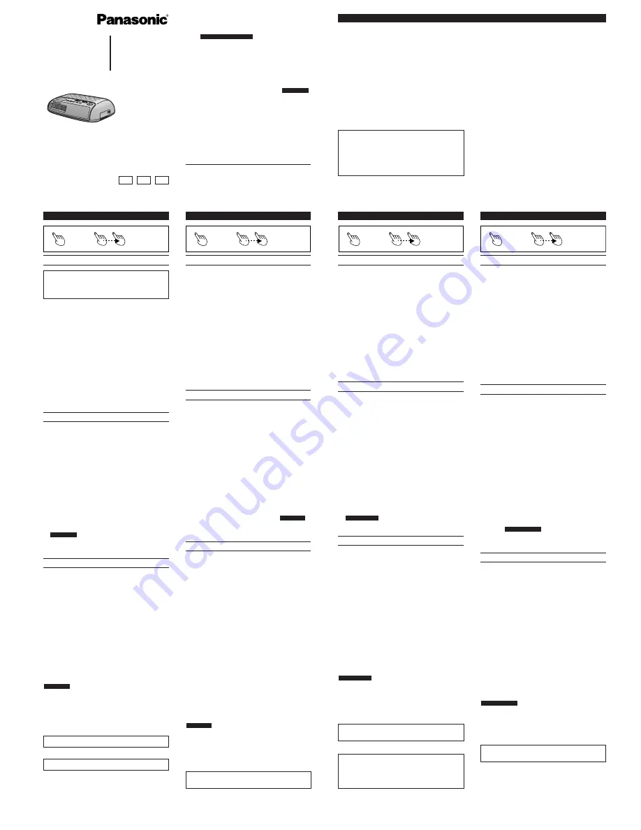 Panasonic RC-6299 Operating Instructions Download Page 1