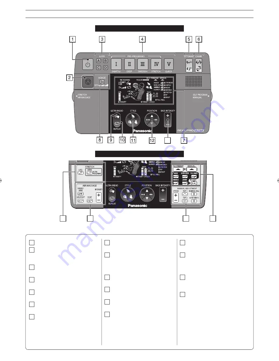 Panasonic Real Pro Ultra EP30004 Operating Instructions Manual Download Page 8