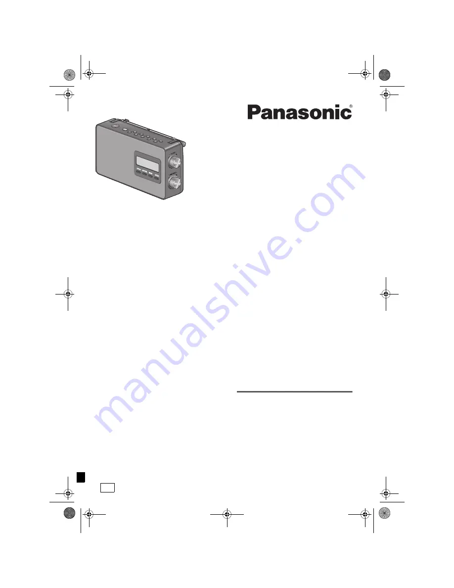 Panasonic RF-D10 Скачать руководство пользователя страница 1