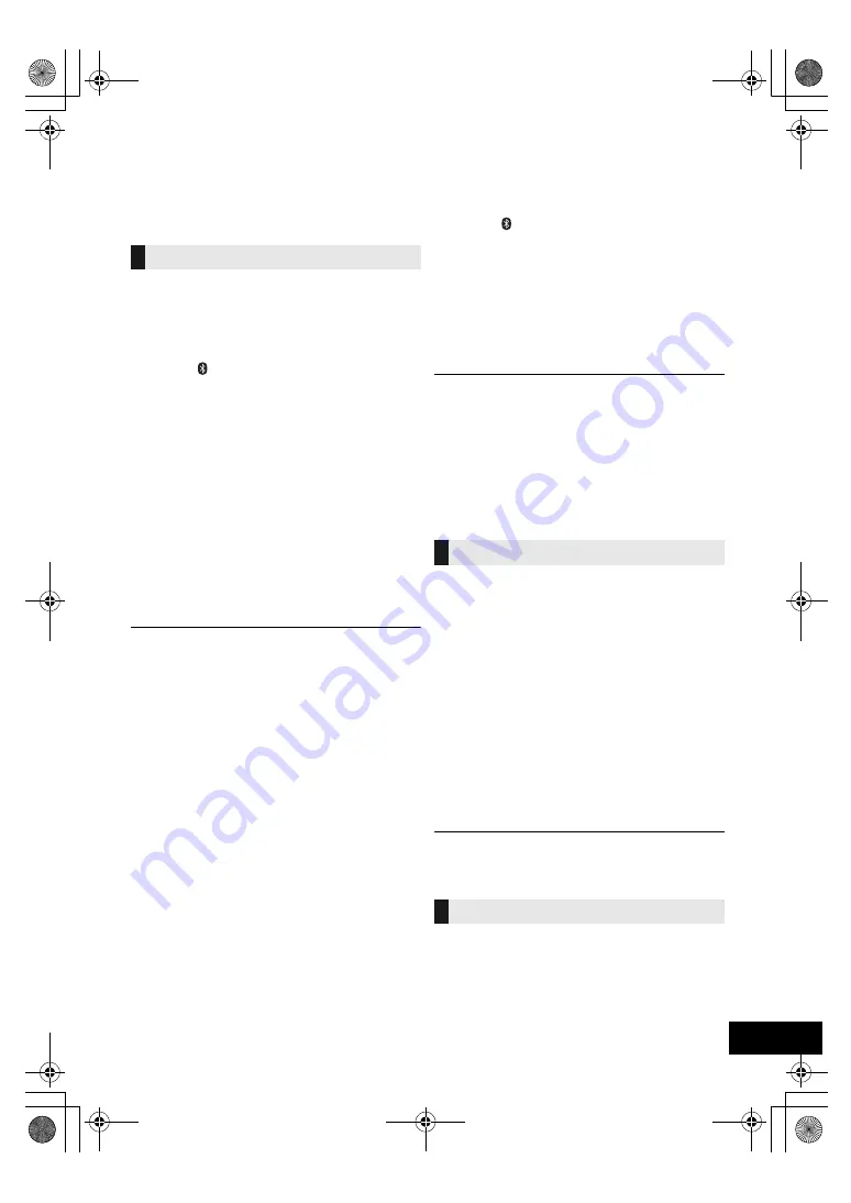 Panasonic RF-D30BT Operating Instructions Manual Download Page 9