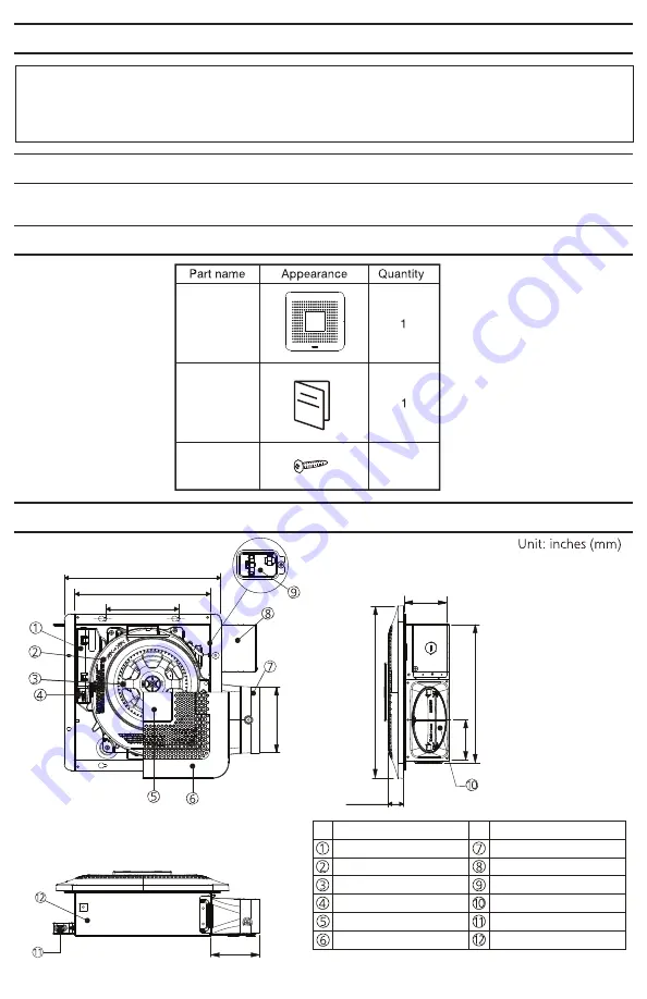 Panasonic RG-T810LA Installation Instructions Manual Download Page 4