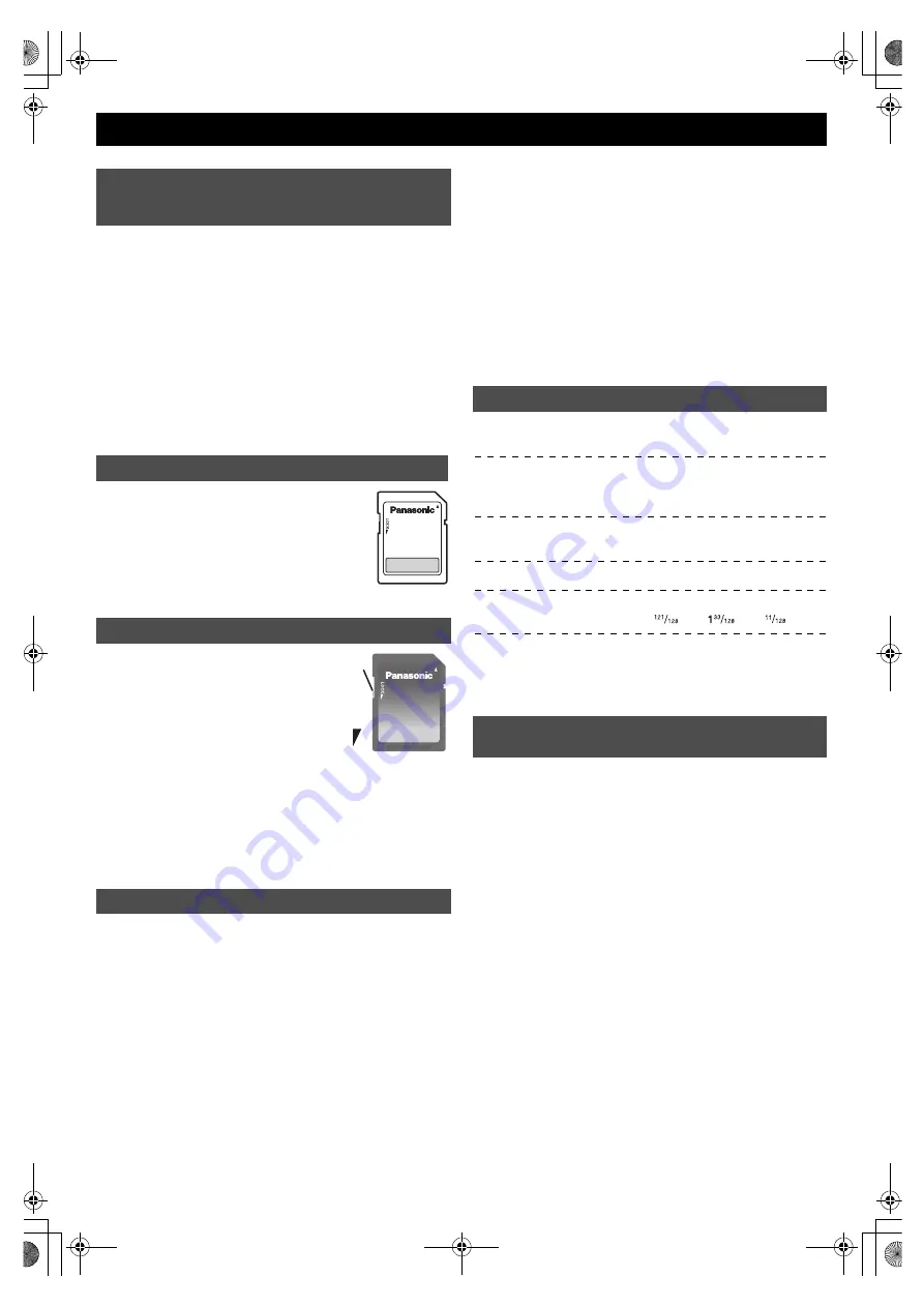 Panasonic RP-SDP16GU1K Operating Instructions Manual Download Page 3