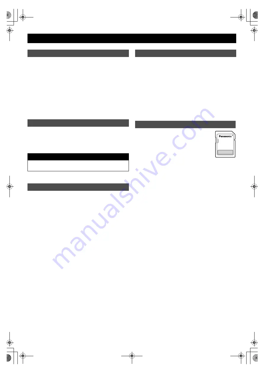 Panasonic RP-SDUT128AK Operating Instructions Manual Download Page 10