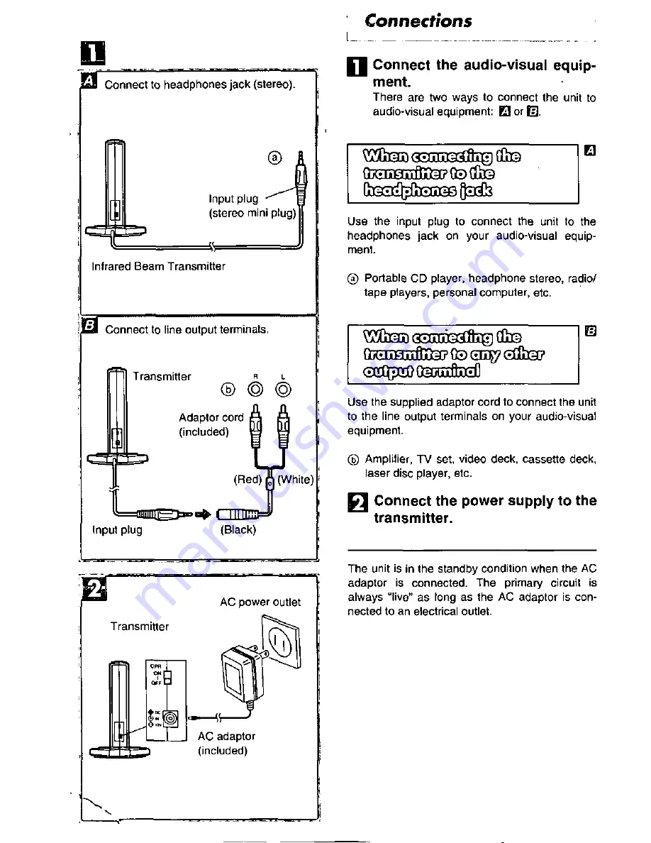 Panasonic RP-WH20 Operating Instructions Manual Download Page 2