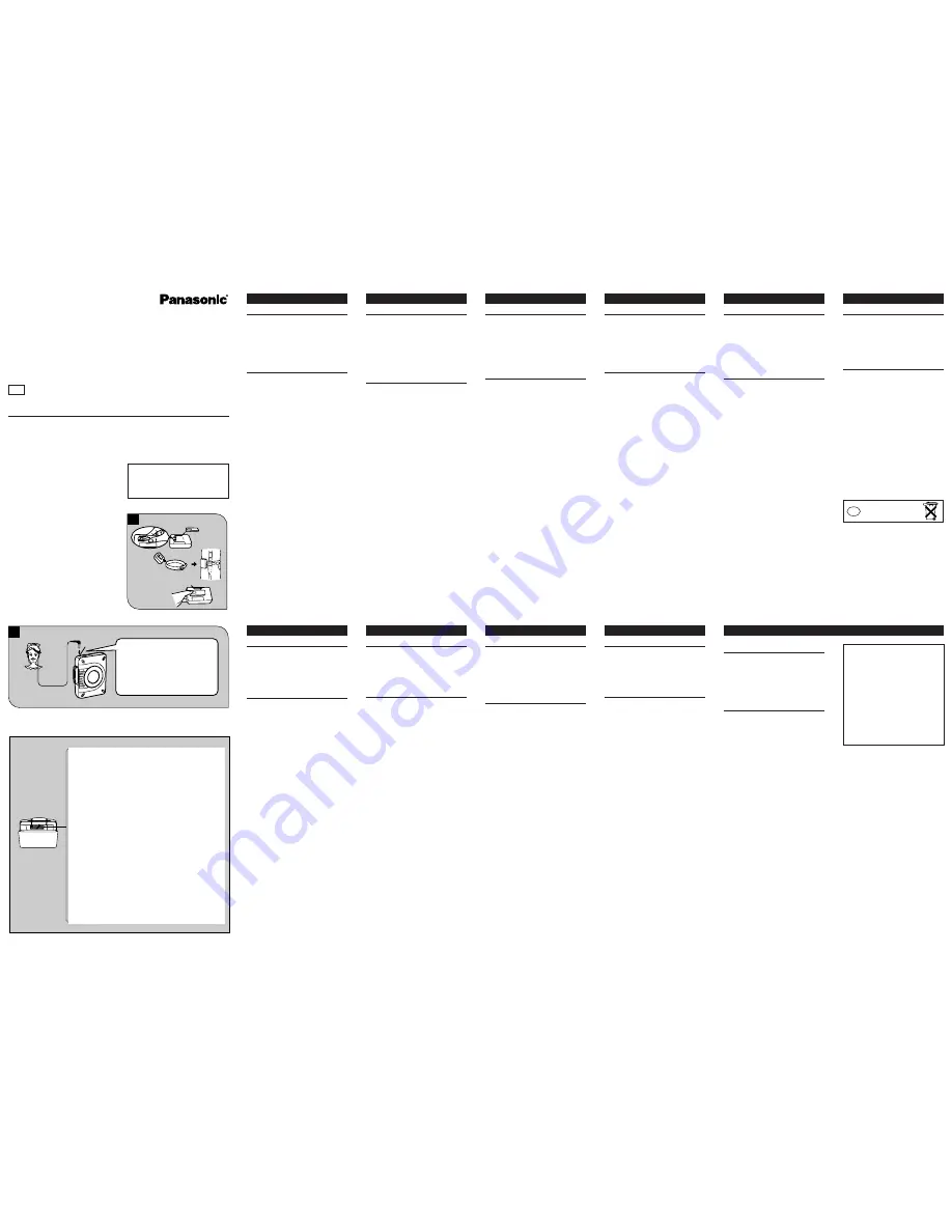 Panasonic RQ-CW03 Operating Instructions Download Page 1