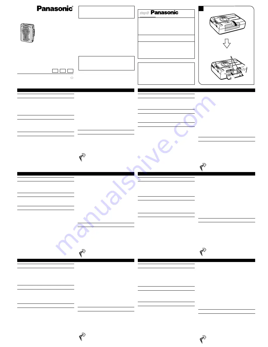 Panasonic RQ-V77 Operating Instructions Download Page 1