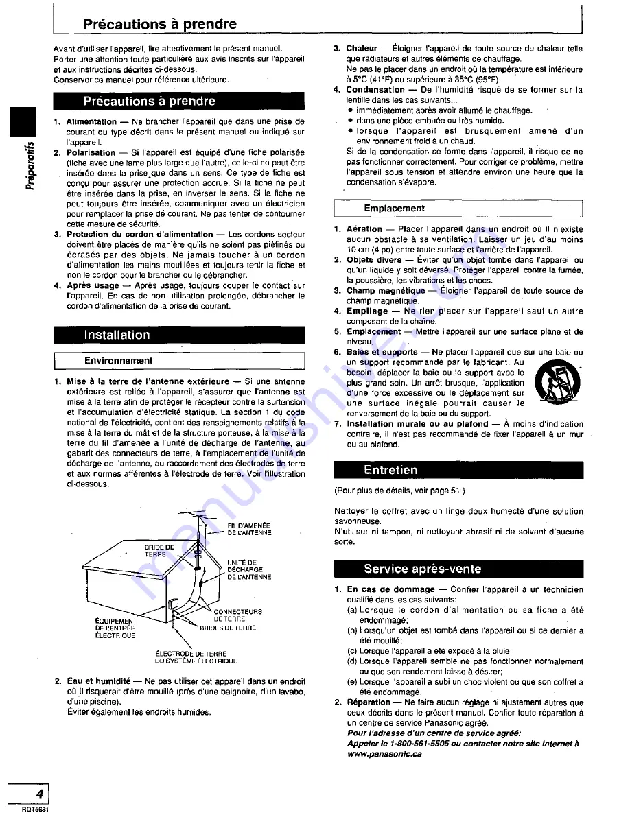 Panasonic RS-HDA710 Operating Instructions Manual Download Page 56