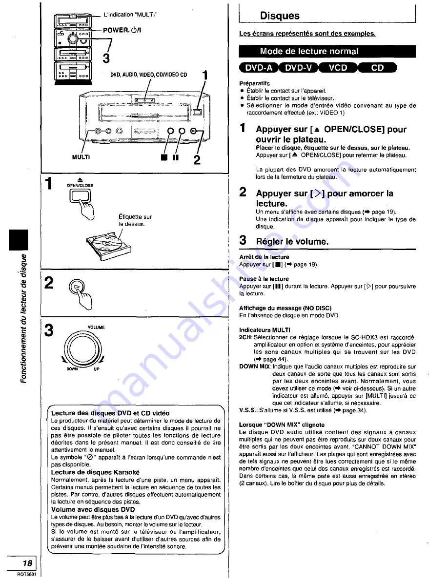 Panasonic RS-HDA710 Скачать руководство пользователя страница 70