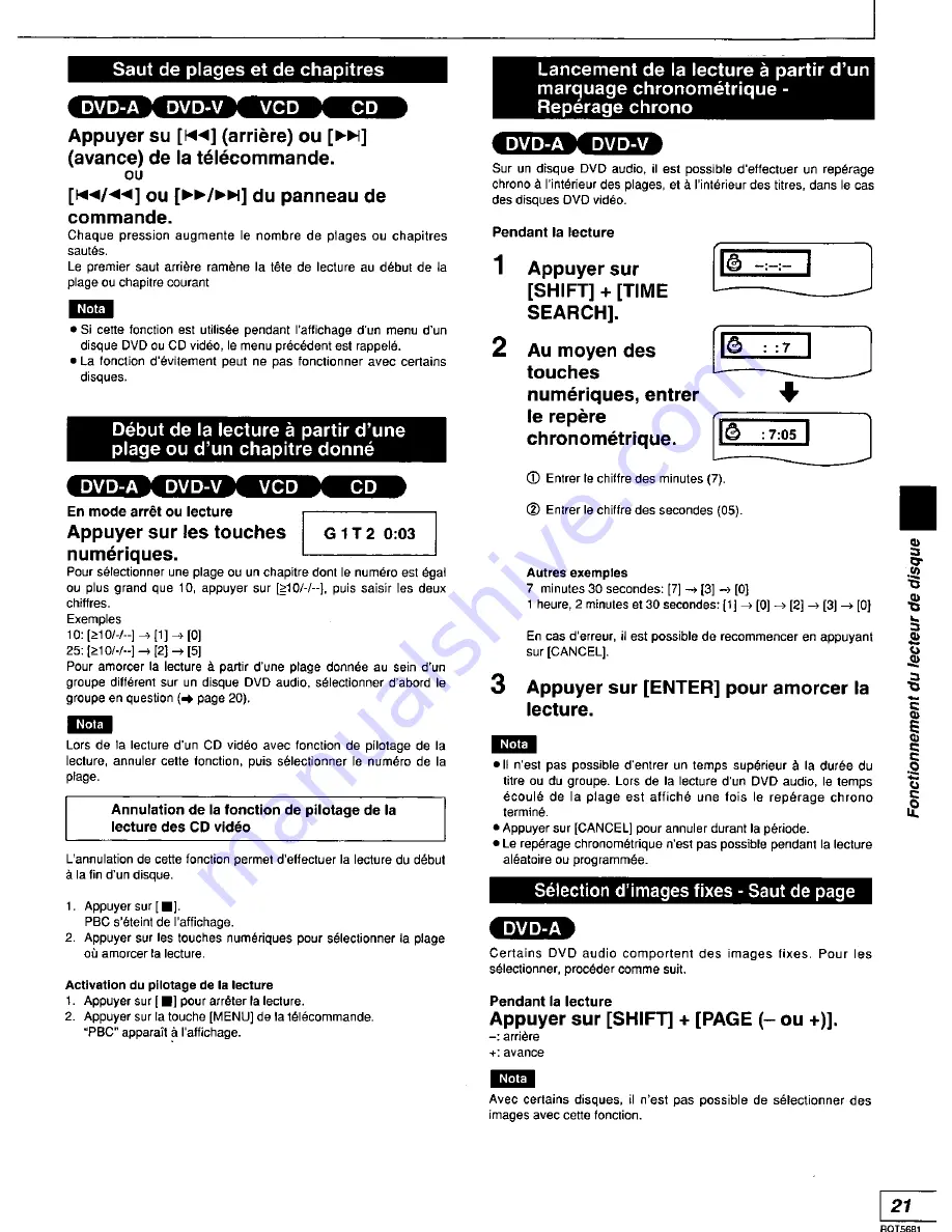 Panasonic RS-HDA710 Скачать руководство пользователя страница 74