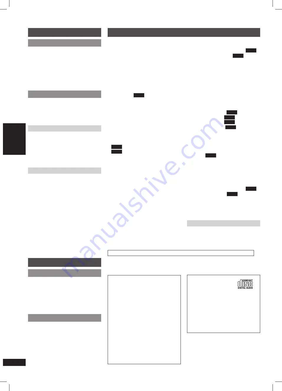 Panasonic RX-D50 Operating Instructions Manual Download Page 24