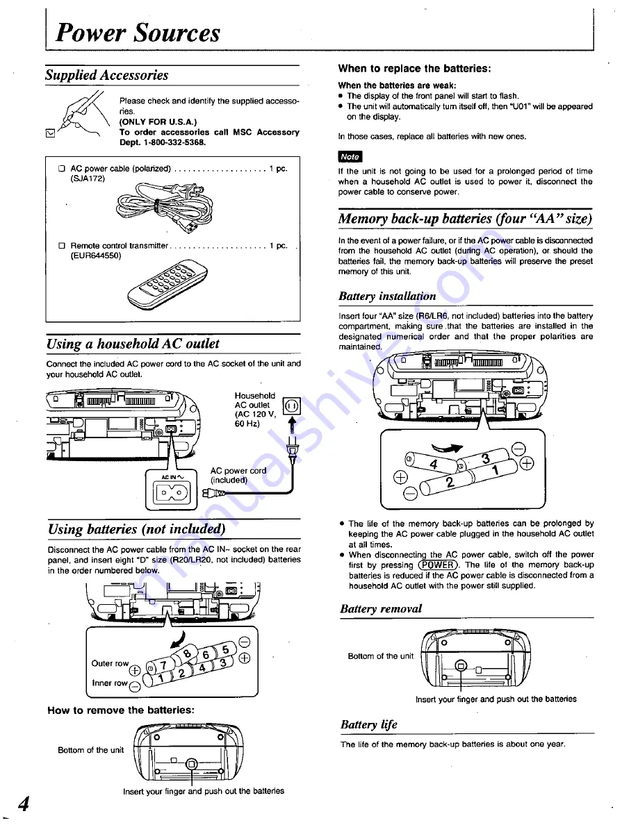 Panasonic RX-DS22 Скачать руководство пользователя страница 4