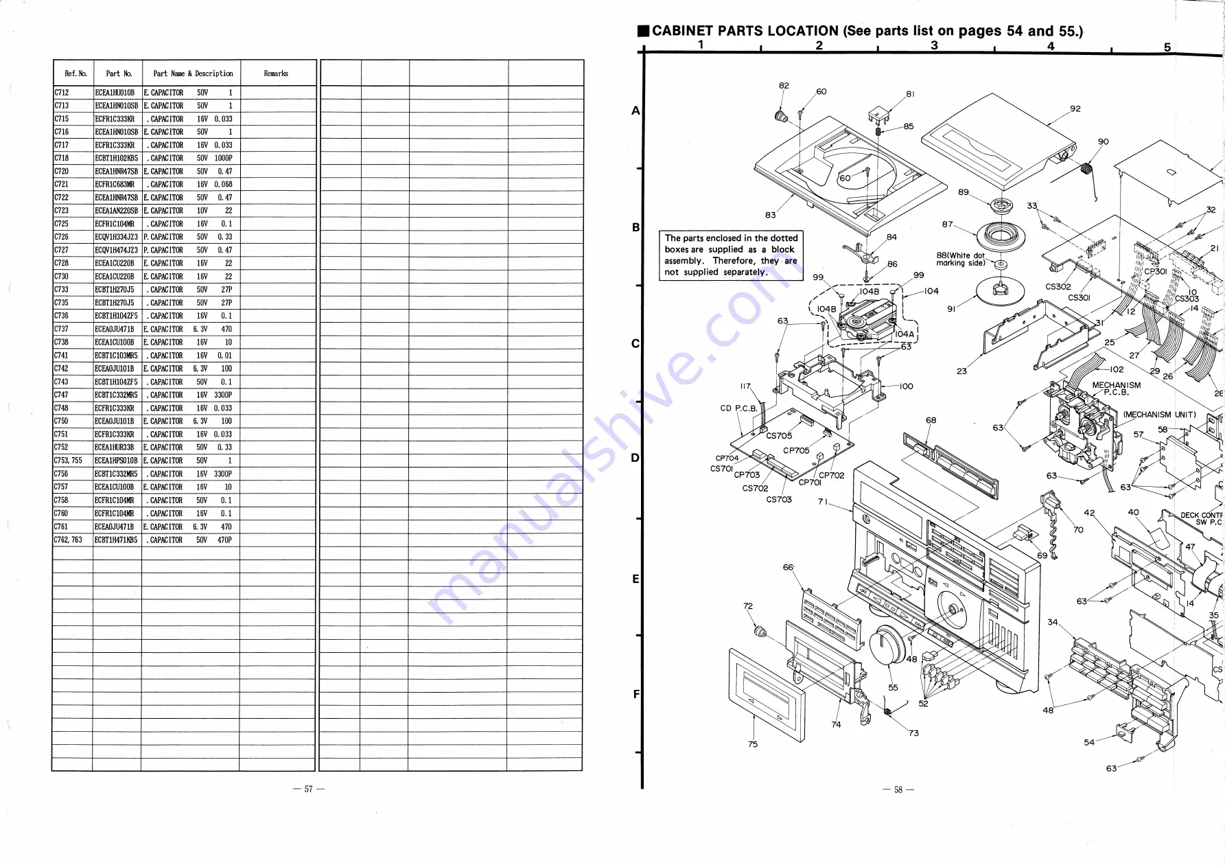 Panasonic RX-DS660 Service Manual Download Page 42