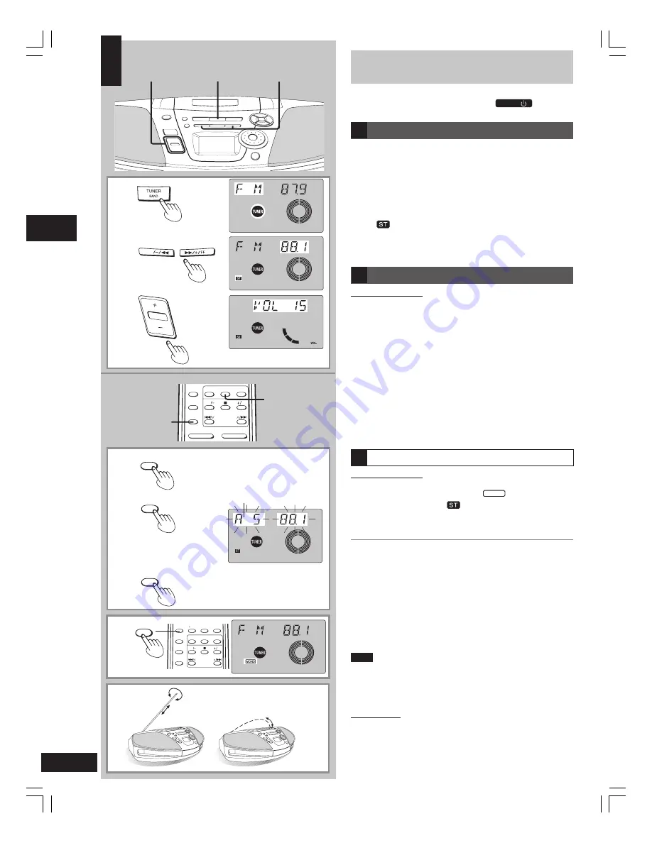 Panasonic RX-ES27 Operating Instructions Manual Download Page 8