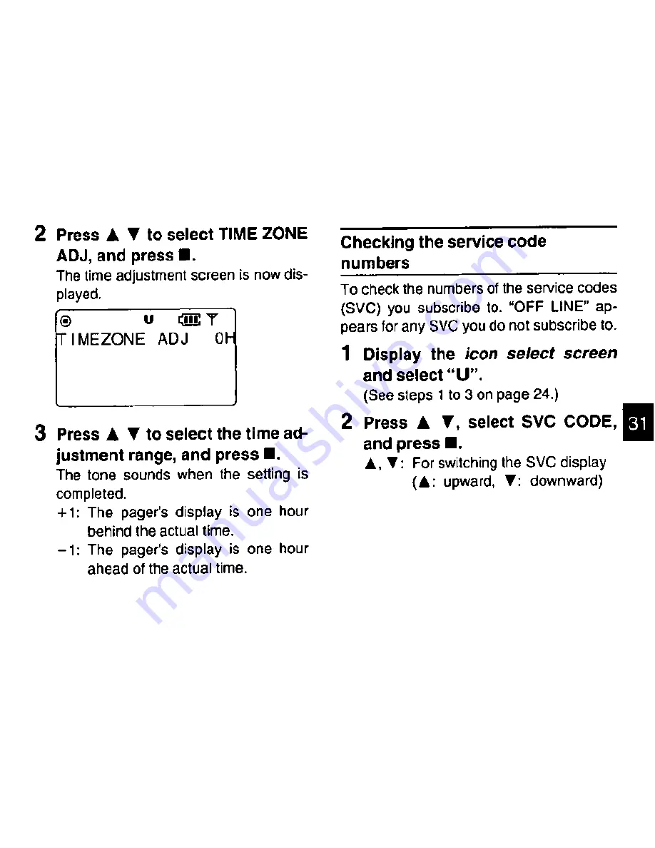 Panasonic RY-P1000 Operating Instructions Manual Download Page 31