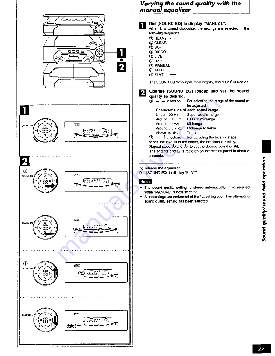 Panasonic SA-AK17 Operating Instructions Manual Download Page 27